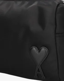 AMI PARIS e schoudertas ll706 nylon zwart Discount