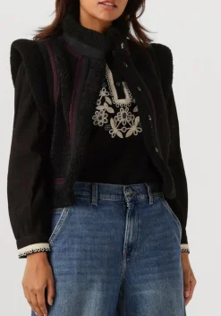 ANTIK BATIK e gilet sally gilet zwart Clearance