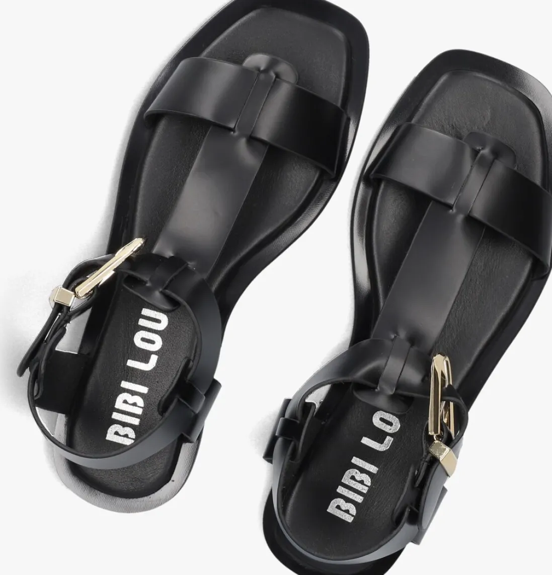 BIBI LOU e platte sandalen 901z10aa zwart Outlet