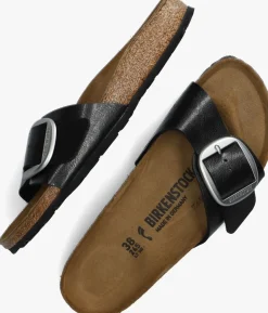 BIRKENSTOCK e slippers madrid big buckle dames zwart Hot