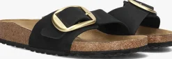 BIRKENSTOCK e slippers madrid big buckle zwart New
