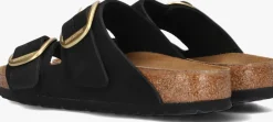 BIRKENSTOCK e slippers arizona big buckle zwart