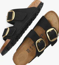 BIRKENSTOCK e slippers arizona big buckle zwart