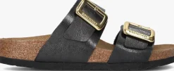 BIRKENSTOCK e slippers sydney cushion buckle zwart Clearance