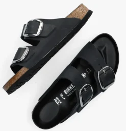 BIRKENSTOCK e slippers arizona big buckle zwart Hot