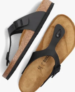 BIRKENSTOCK e teenslippers gizeh heren zwart