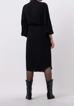 BRUUNS BAZAAR e midi jurk camilla basely dress zwart Discount
