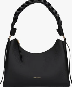 COCCINELLE e schoudertas boheme grana double zwart Online