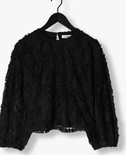 CO'COUTURE e blouses shania fluffy blouse zwart Discount