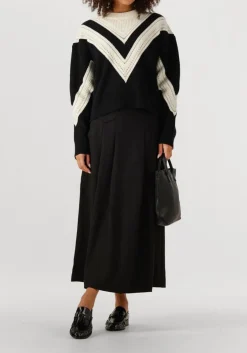 CO'COUTURE e maxirok luna pocket pleat skirt zwart Sale