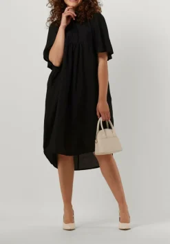 CO'COUTURE e midi jurk cullum volume ss dress zwart Discount