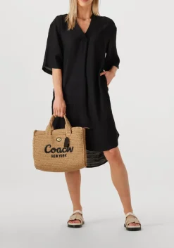 CO'COUTURE e midi jurk caryncc pleat tunic dress zwart