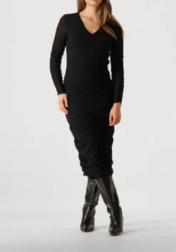 CO'COUTURE e midi jurk regan cc rust mesh dress zwart Discount