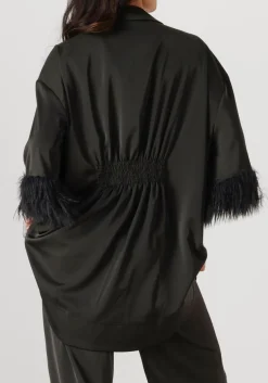 CO'COUTURE e mini jurk adna cc feather shirt zwart Outlet