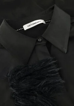 CO'COUTURE e mini jurk adna cc feather shirt zwart Outlet