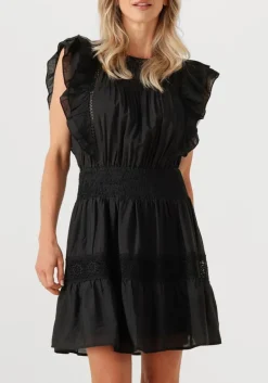 CO'COUTURE e mini jurk callumcc frill pintuck dress zwart Sale