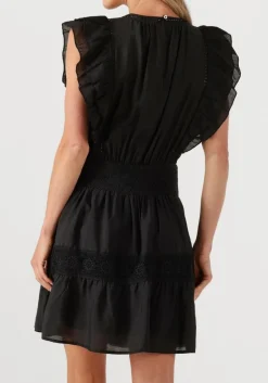 CO'COUTURE e mini jurk callumcc frill pintuck dress zwart Sale