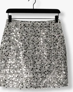 CO'COUTURE e minirok boucle cc sequin mini skirt zwart Outlet