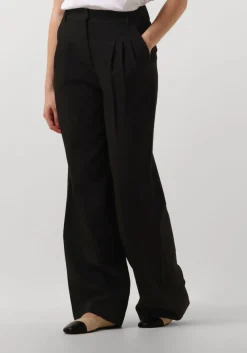 CO'COUTURE e pantalon vola pleated long pant zwart Clearance