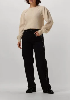 CO'COUTURE e straight leg jeans new vika stud long jeans zwart Best