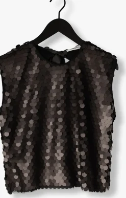 CO'COUTURE e top maxi cc sequin bo blouse zwart Clearance