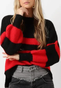 CO'COUTURE e trui coralee blok rib knit zwart Hot