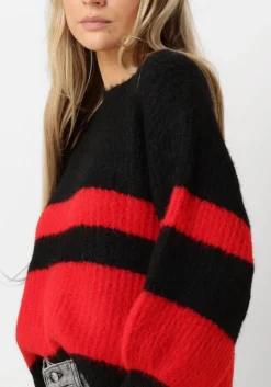 CO'COUTURE e trui coralee blok rib knit zwart Hot
