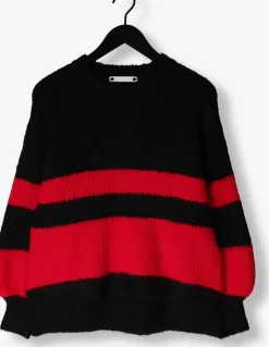 CO'COUTURE e trui coralee blok rib knit zwart Hot