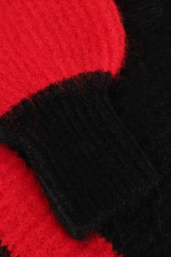 CO'COUTURE e trui coralee blok rib knit zwart Hot