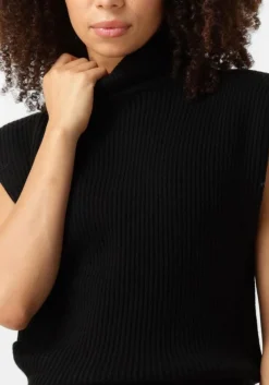 CO'COUTURE e trui maja knit vest zwart Best