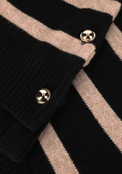 CO'COUTURE e truien/vesten maja button stripe zwart Best