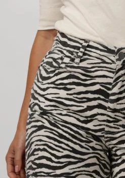 CO'COUTURE e wide jeans zion zebra wide pant zwart Clearance