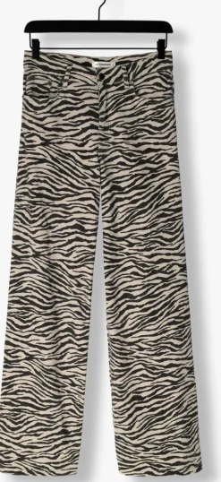 CO'COUTURE e wide jeans zion zebra wide pant zwart Clearance