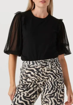 DANTE6 e top annissa puffy tulle tee zwart