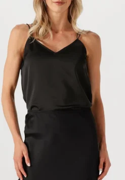 DANTE6 e top obu satin singlet zwart New