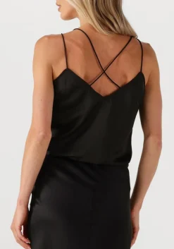 DANTE6 e top obu satin singlet zwart New