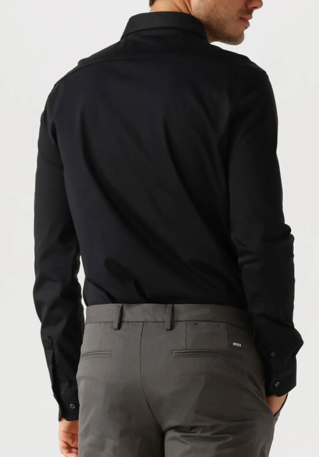 DESOTO LUXURY e klassiek overhemd luxury hai 1/1 zwart Hot