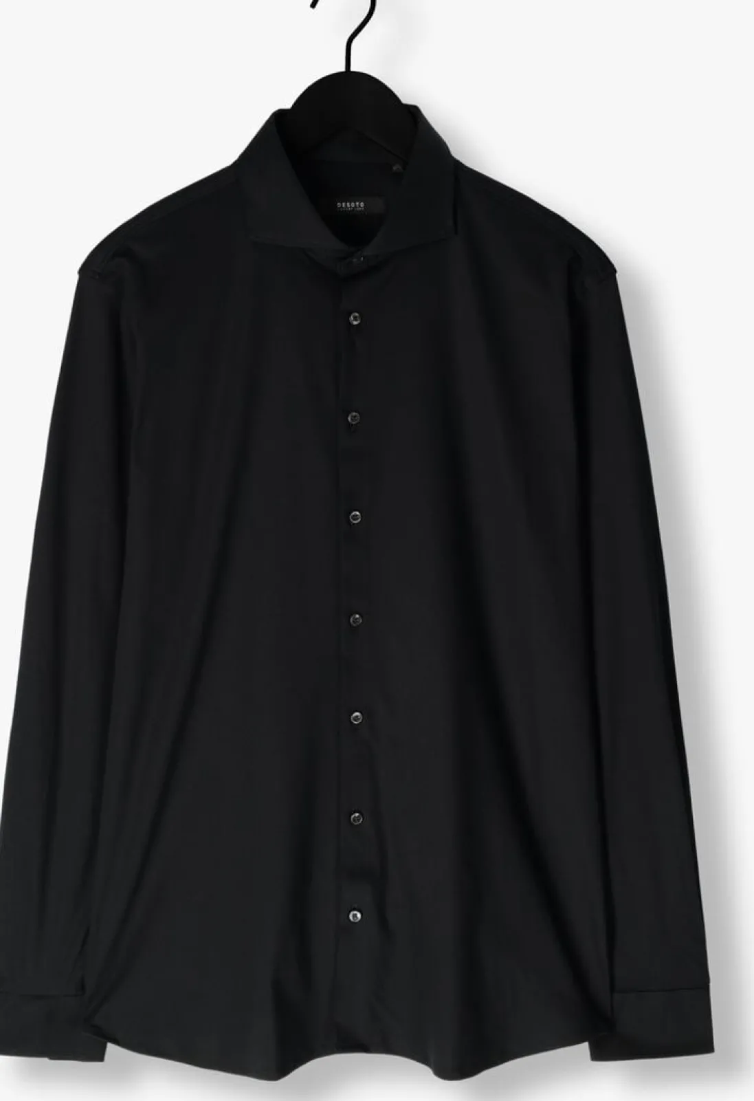 DESOTO LUXURY e klassiek overhemd luxury hai 1/1 zwart Hot