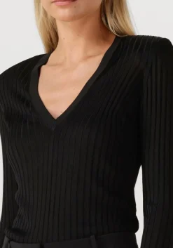 ELISABETTA FRANCHI e trui knitted sweater zwart New