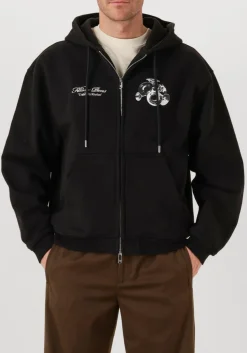 FILLING PIECES e trui zip hoodie bouquet zwart