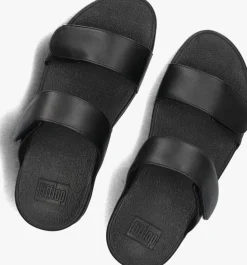 FITFLOP e slippers lulu adjustable shimmerlux sides zwart Discount