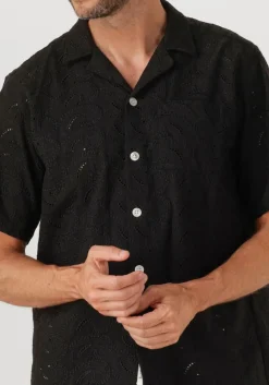 FORÉT e forét casual overhemd leo paisley shirt zwart Best