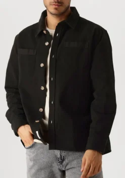 FORÉT e forét overshirt fellow twill shirt zwart Hot