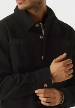 FORÉT e forét overshirt fellow twill shirt zwart Hot
