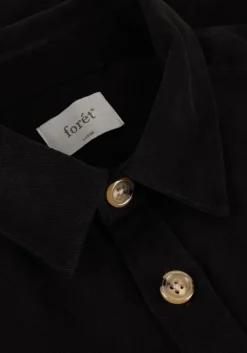 FORÉT e forét overshirt fellow twill shirt zwart Hot