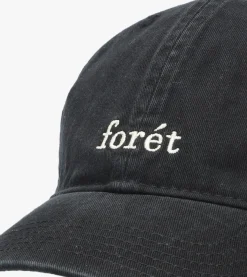 FORÉT e forét pet hawk washed cap zwart Hot