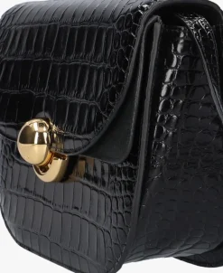 FURLA e schoudertas sfera s crossbody round zwart Outlet