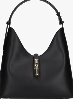 FURLA e schoudertas goccia m hobo zwart Clearance