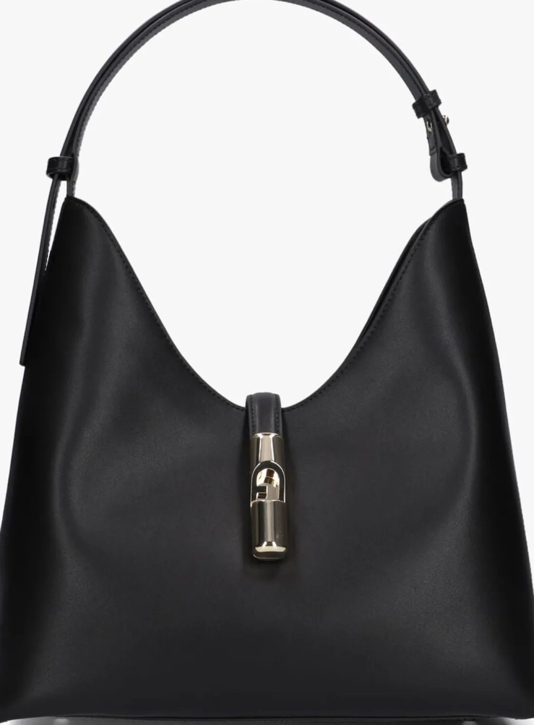 FURLA e schoudertas goccia m hobo zwart Clearance