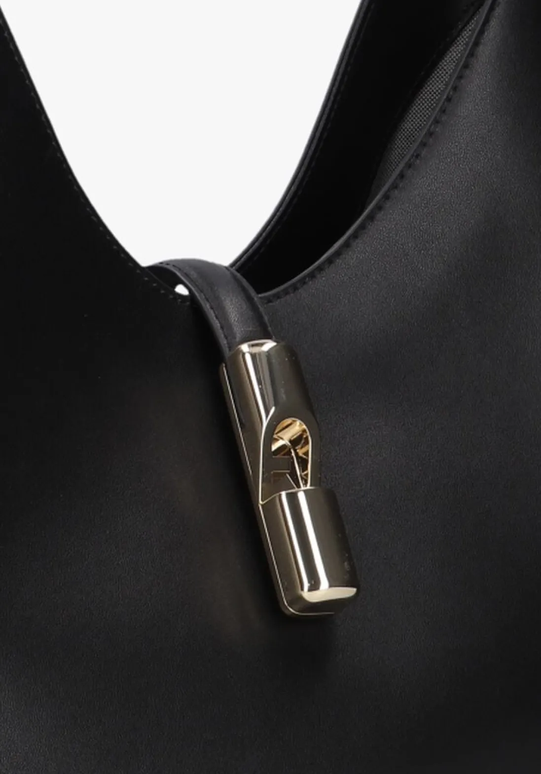 FURLA e schoudertas goccia m hobo zwart Clearance